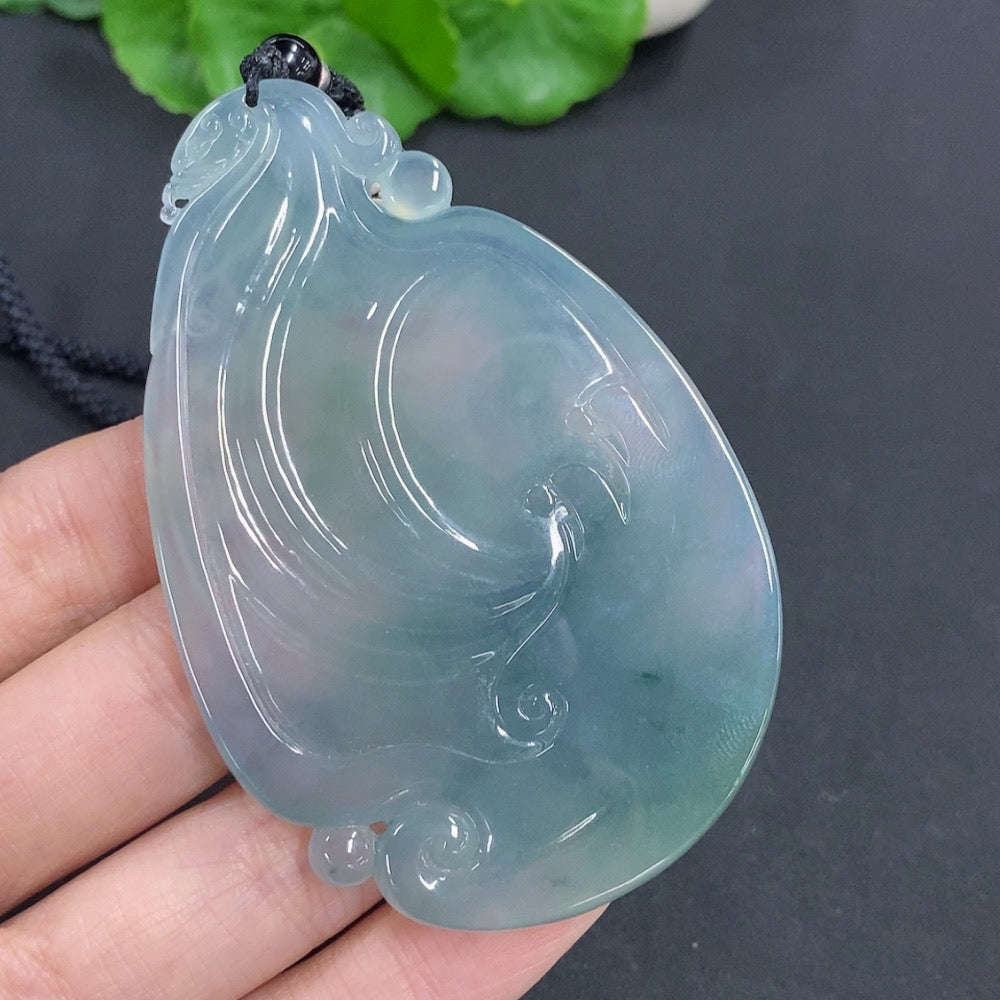 Jadeite Guanyin Pendant Total Weight Approx. 58.5g (including rope weight) with non-jadeite beads