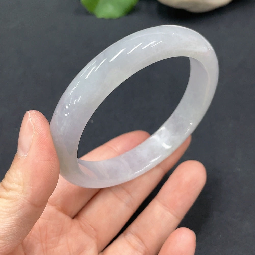 Jadeite Round Bangle | Huiliu Certified