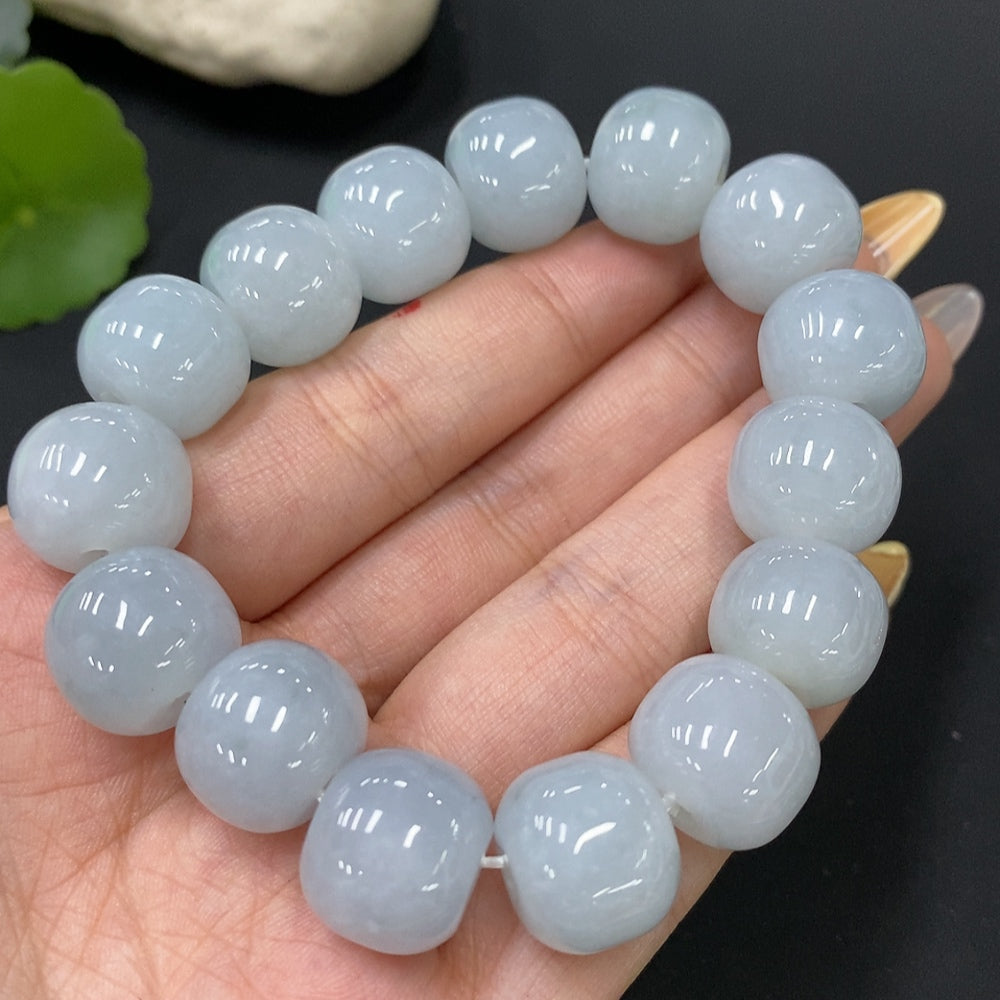 Jadeite Bracelet Total Weight Approx.81.6g Size Approx.15.4mm