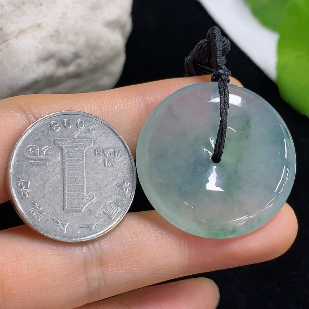 Jadeite Pendant Peace Knot with Cord