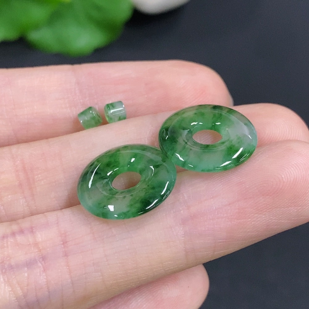 Jadeite Mother-Child Pendant Set Sell as a Lot