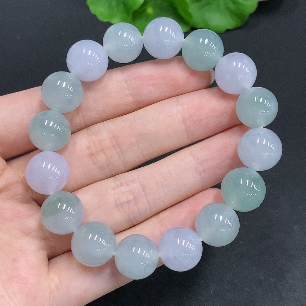 Jadeite Bracelet Approx. 12.3mm Total Weight Approx. 51g