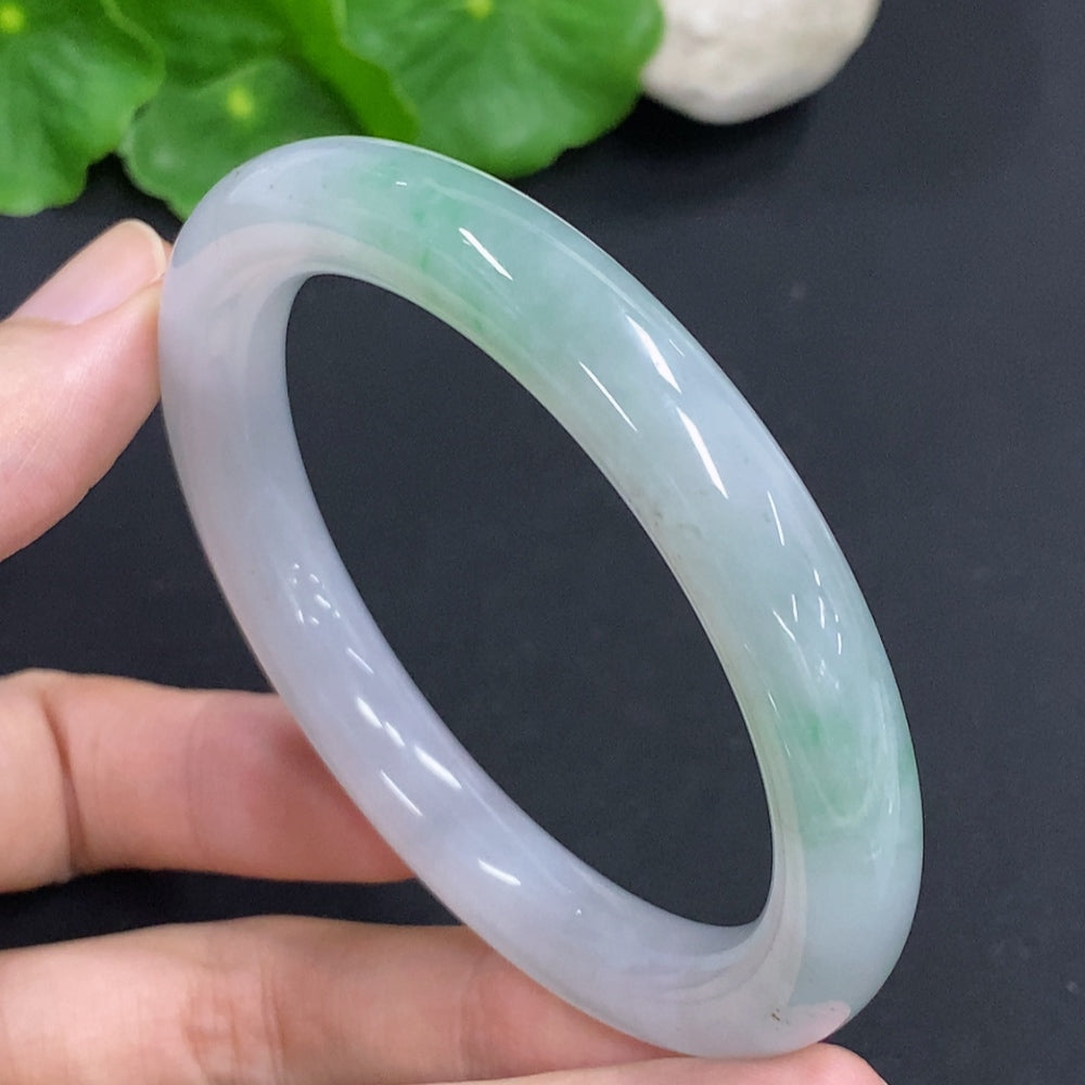 Jadeite Round Bangle Size 55.3 Total Weight Approx. 46.7g
