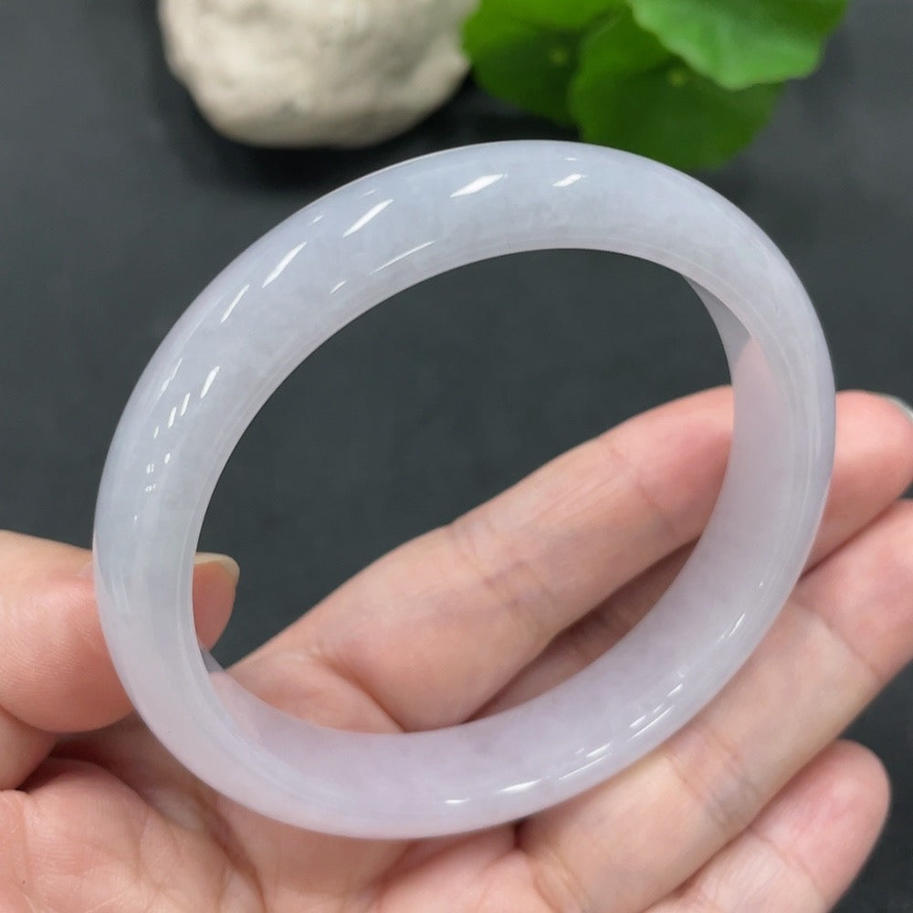 Jadeite Round Bangle, Size 57.8, Total Weight 49.801g