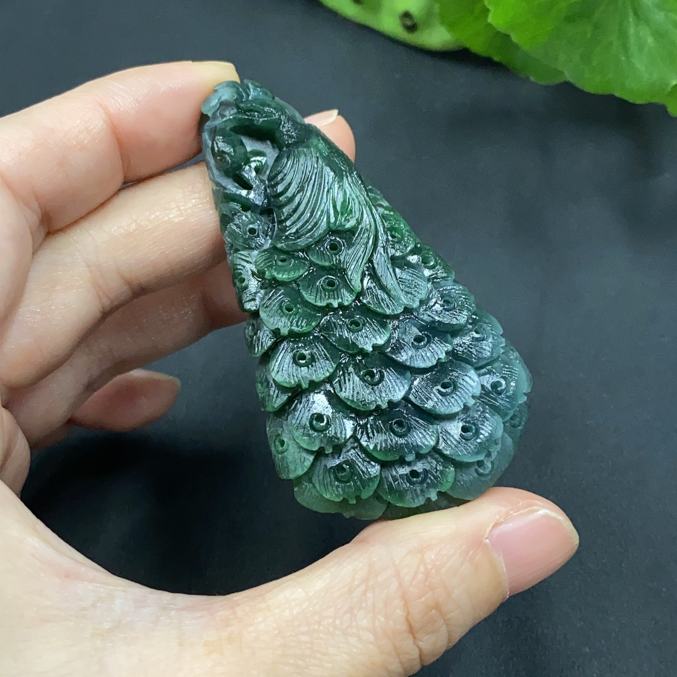 JadeiteRough Pendant - Phoenix