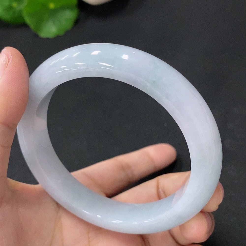 Jadeite Regular Round Bangle 56.2 Circle Size Total Weight 57.363g
