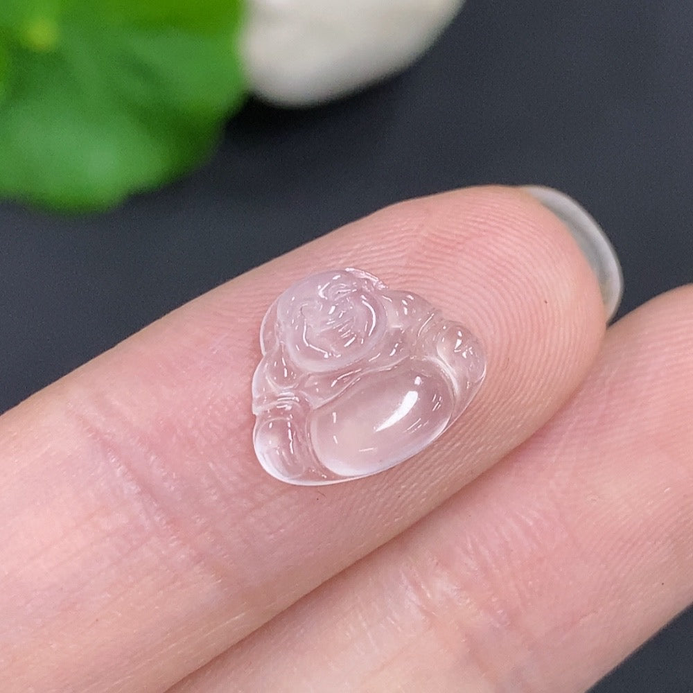 Jadeite Buddha Inlay Piece Total Weight Approx. 0.4g