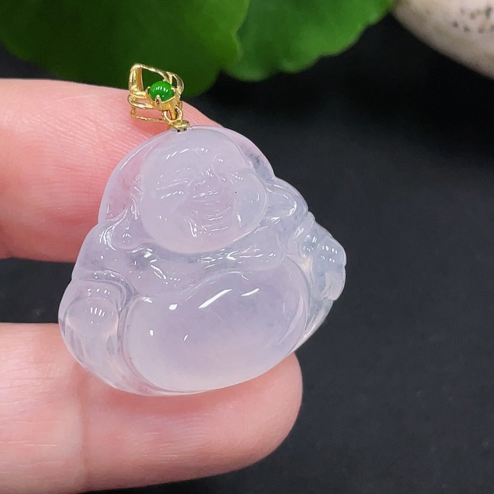 Jadeite Buddha Pendant . | Huiliu Certified