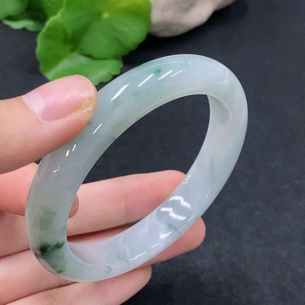 Jadeite Regular Bangle Size 56.5 Total Weight Approx. 51.88g