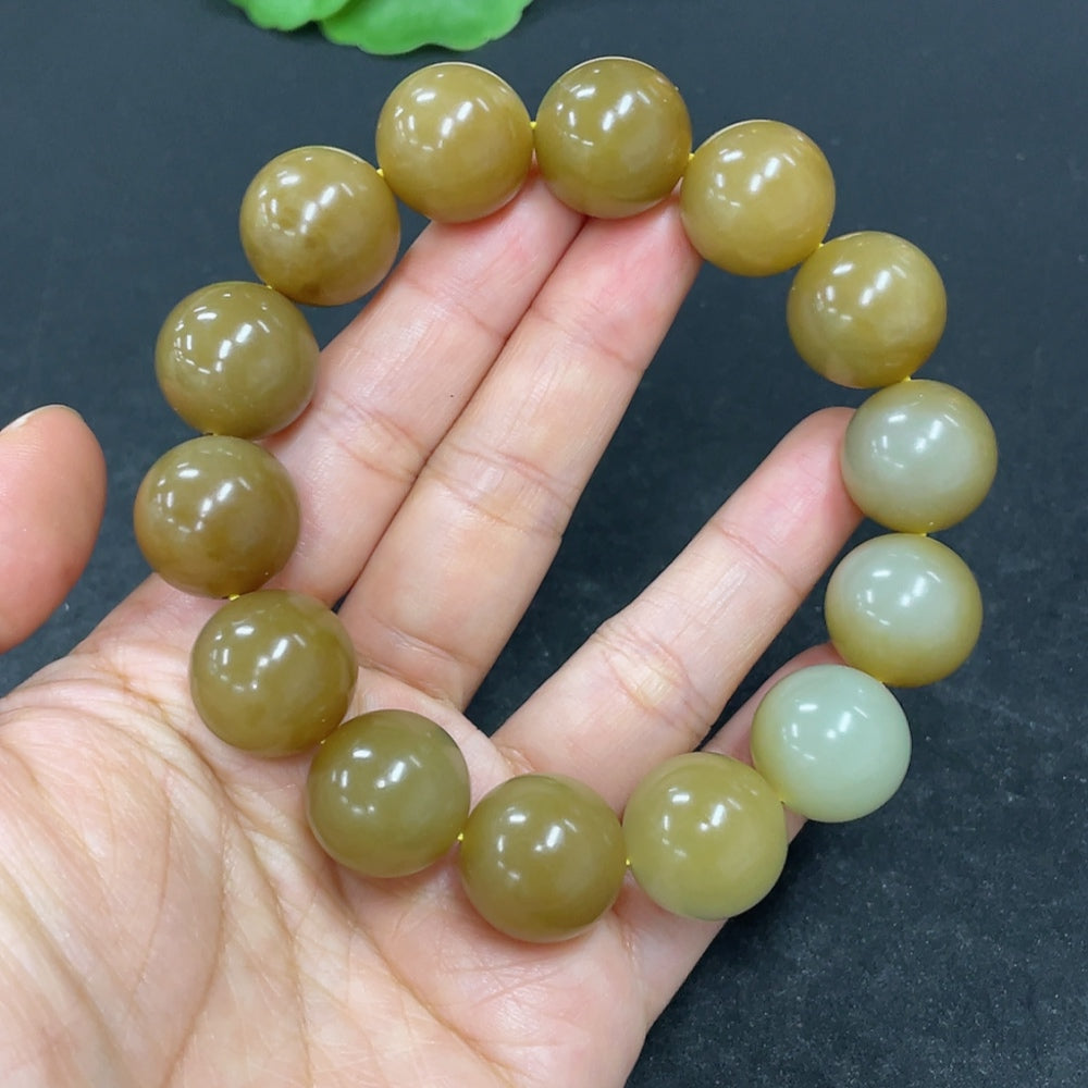 Hetian Jade Bracelet, Approx. 15.9mm, Total Weight Approx. 89.6g