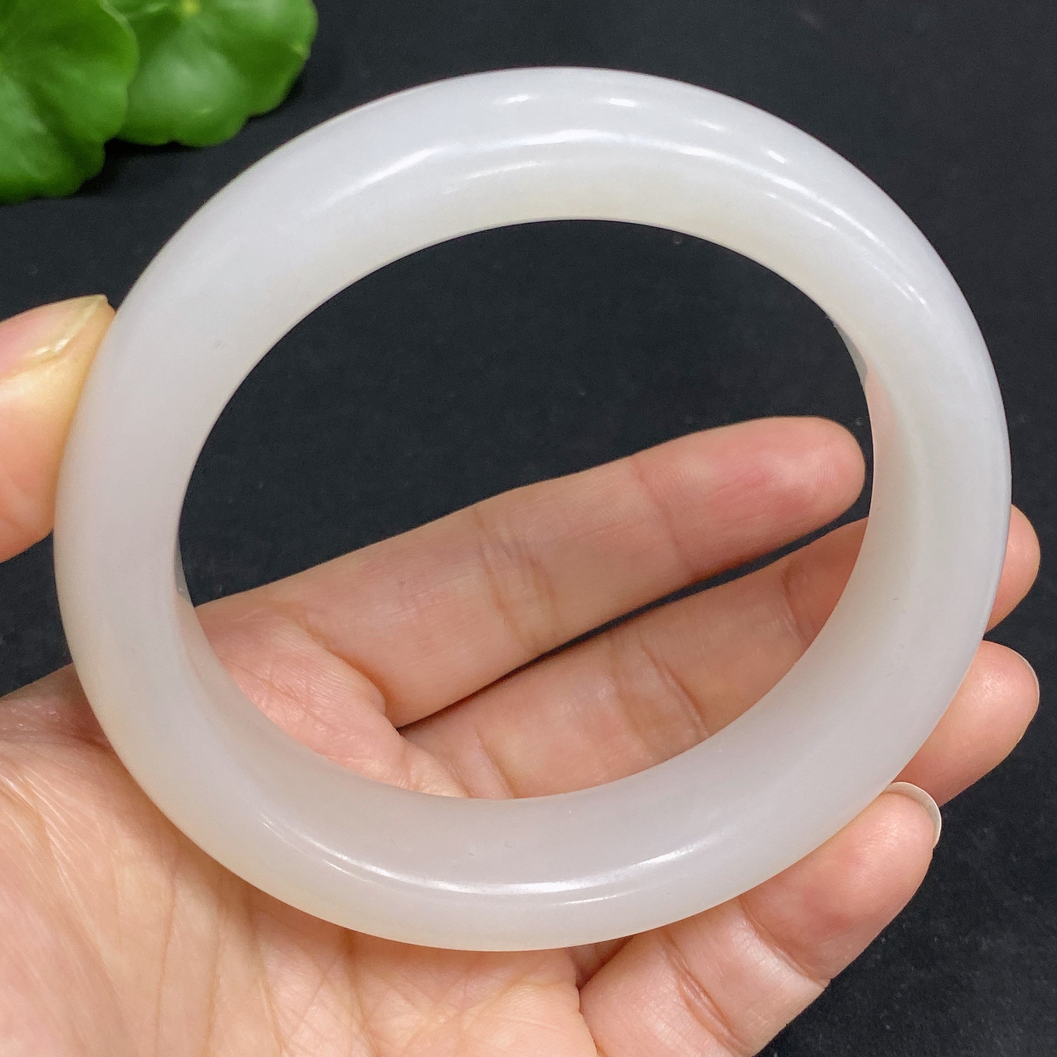 Hetian Jade Round Bracelet Size 59 Total Weight Approx. 76.2g