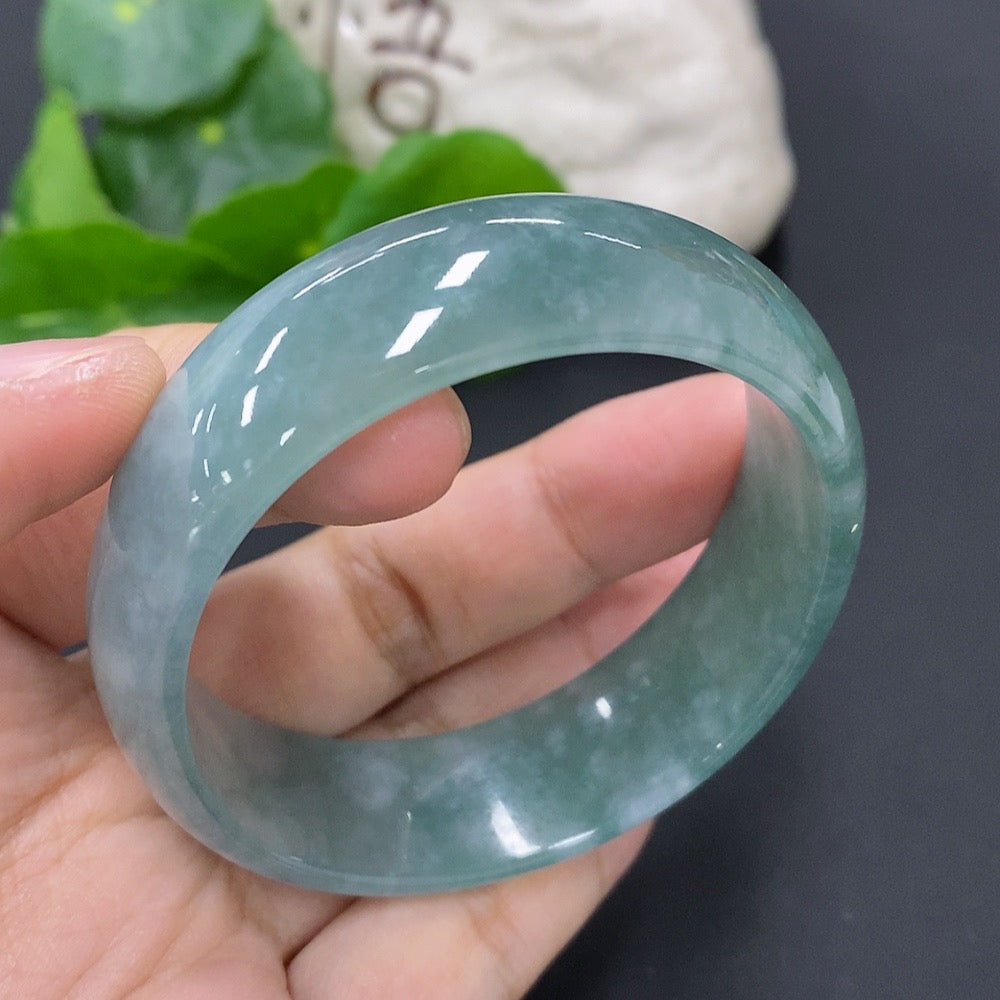 Jadeite Concubine Bracelet Size 54/49 Total Weight Approx. 46.2g