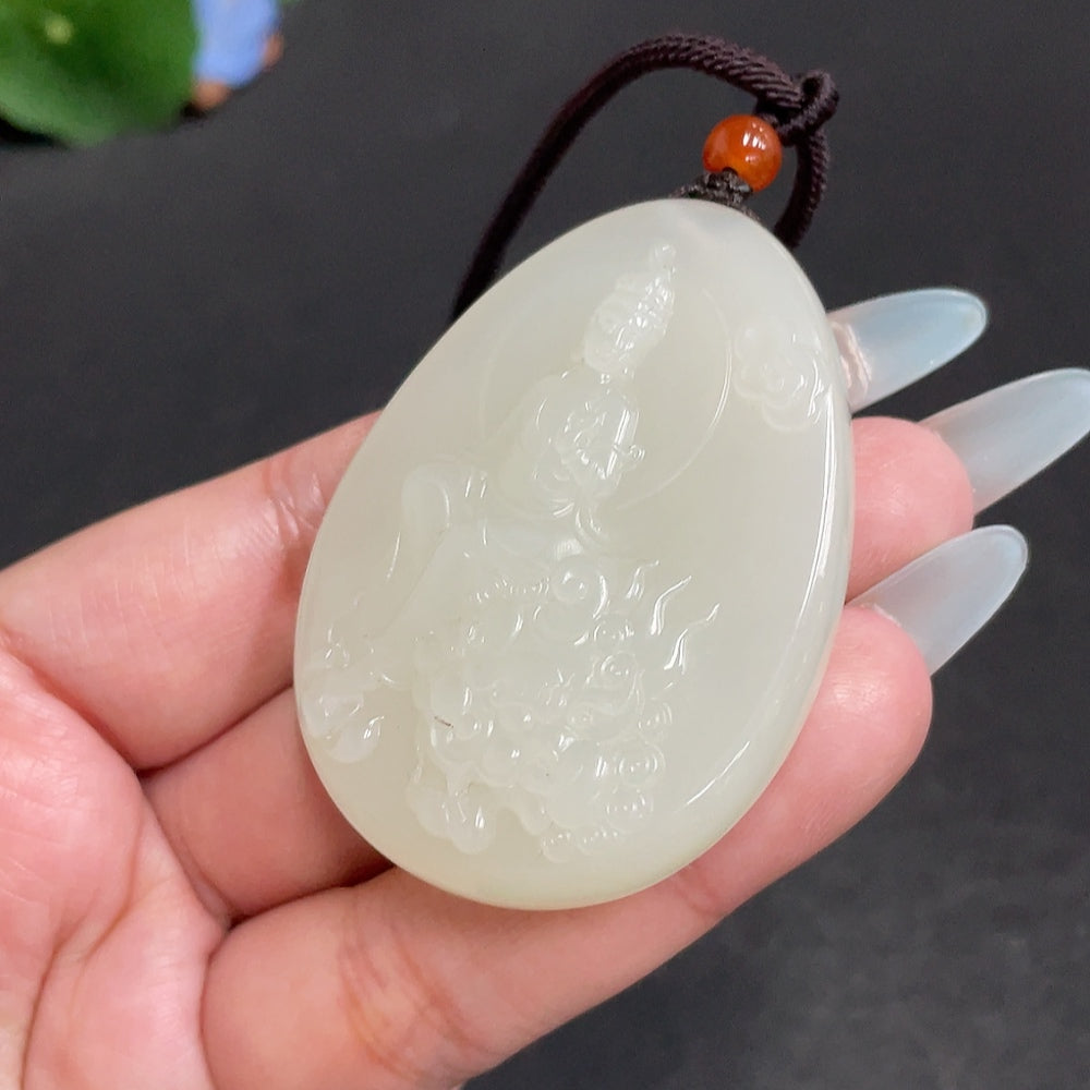 Hetian Jade Pendant Guanyin