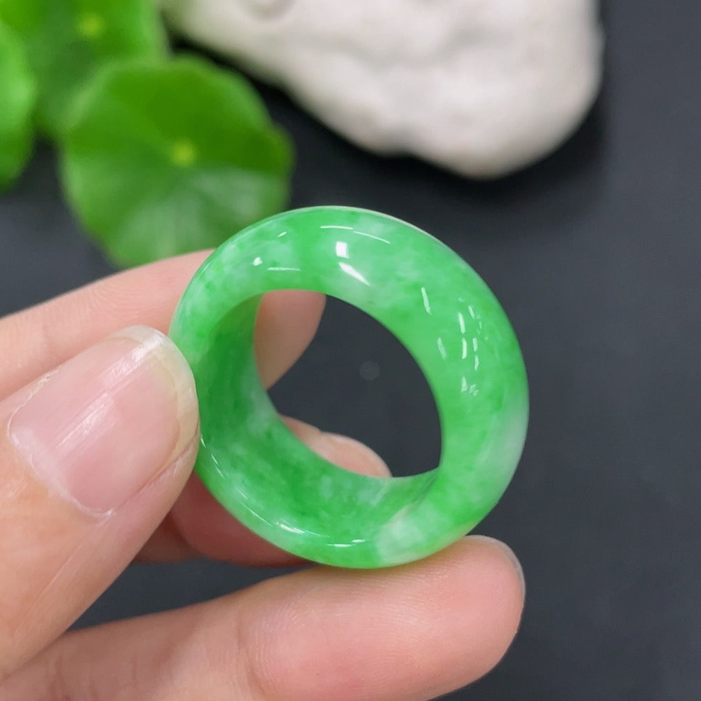 Jadeite Ring Size 22 Total Weight Approx. 9.45g