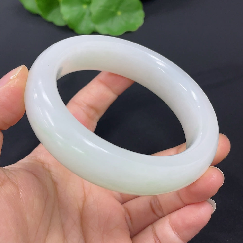 Hetian Jade Round Bracelet Size 59 Total Weight Approx. 93.6g