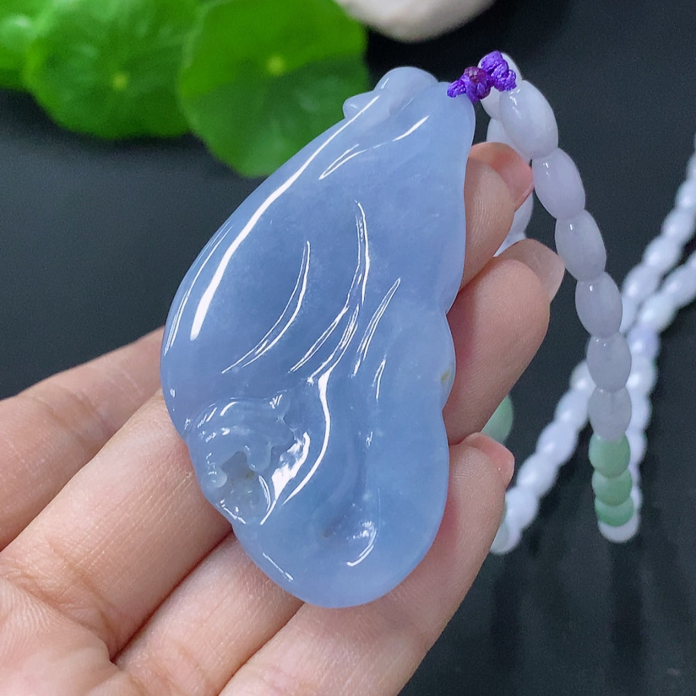 Jadeite Pendant Total Weight Approx. 48.2g Formless Guanyin