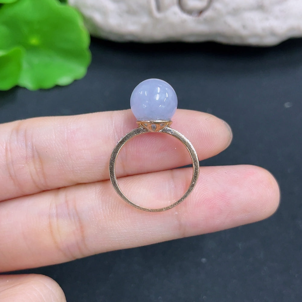 Jadeite Ring 18K Gold Non-Diamond