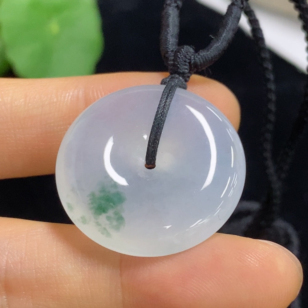Jadeite Peace Knot Pendant Total Weight Approx. 11.1g (including rope weight)