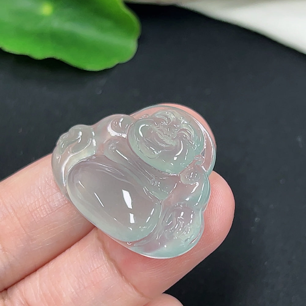 Jadeite Buddha Pendant Total Weight Approximately 6.1g