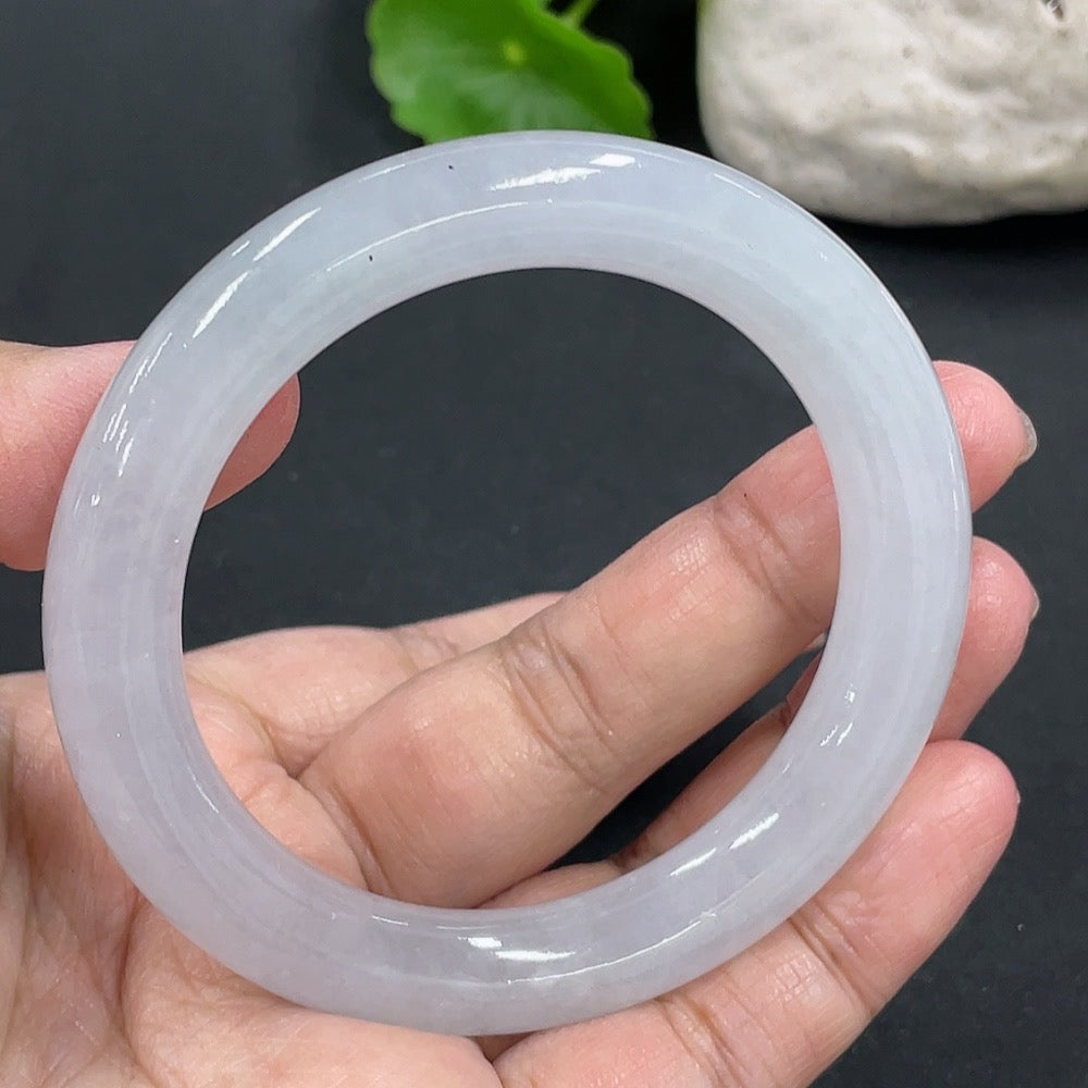 Jadeite Round Bracelet, Total Weight Approx. 49.45g, Size 52.6