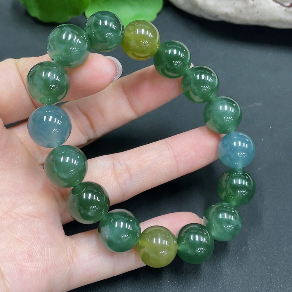 Jadeite Bracelet Diameter Approx. 12.8mm Total Weight 57.283g