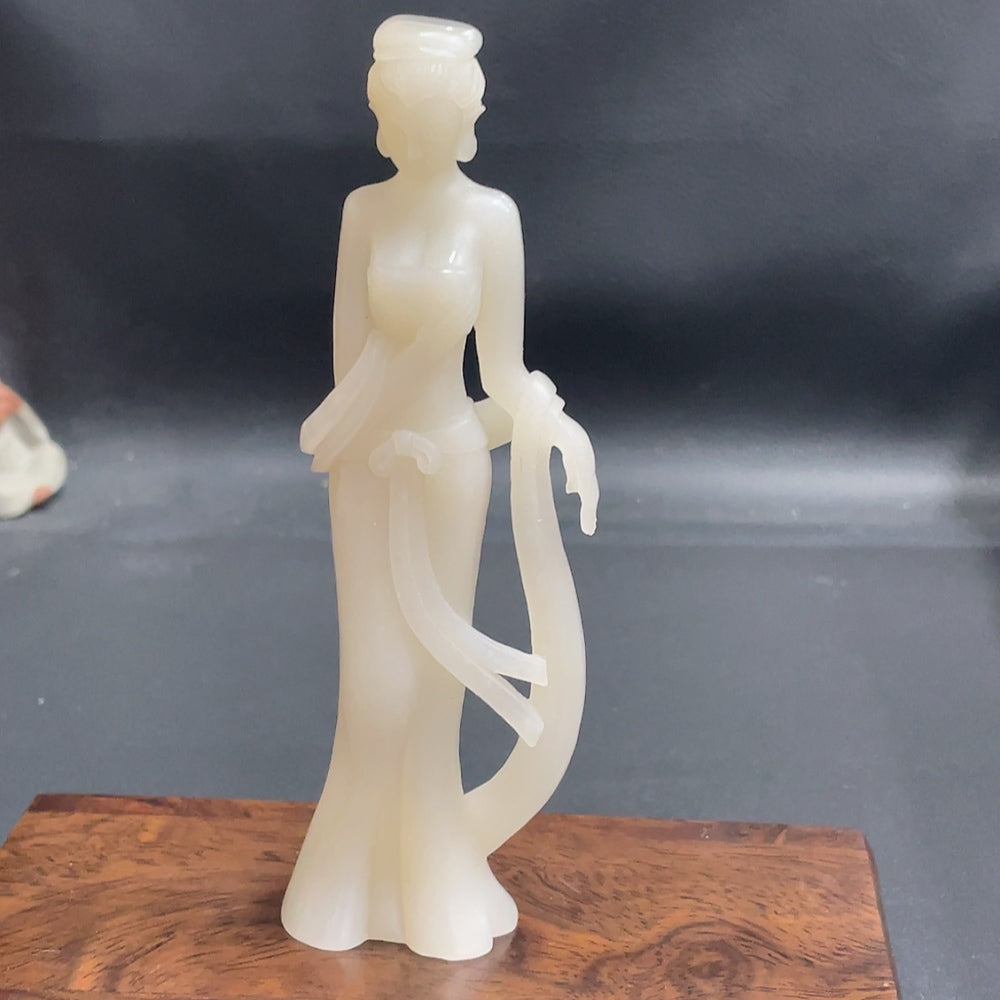 Hetian Jade Ornament - Jade Beauty (Total Weight: Approx. 106.3g)