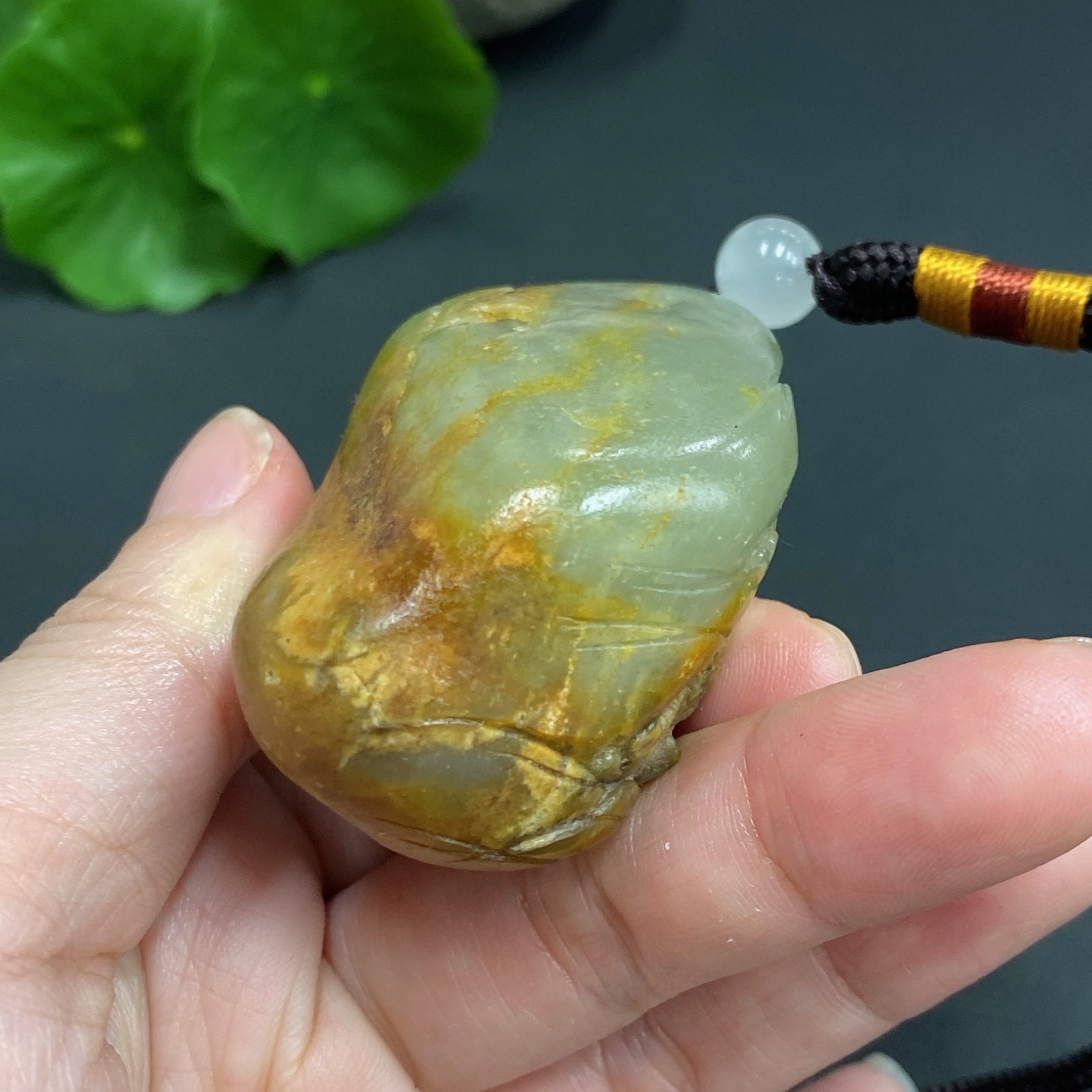 Hetian Jade Seed Material Handheld Piece - Landscape