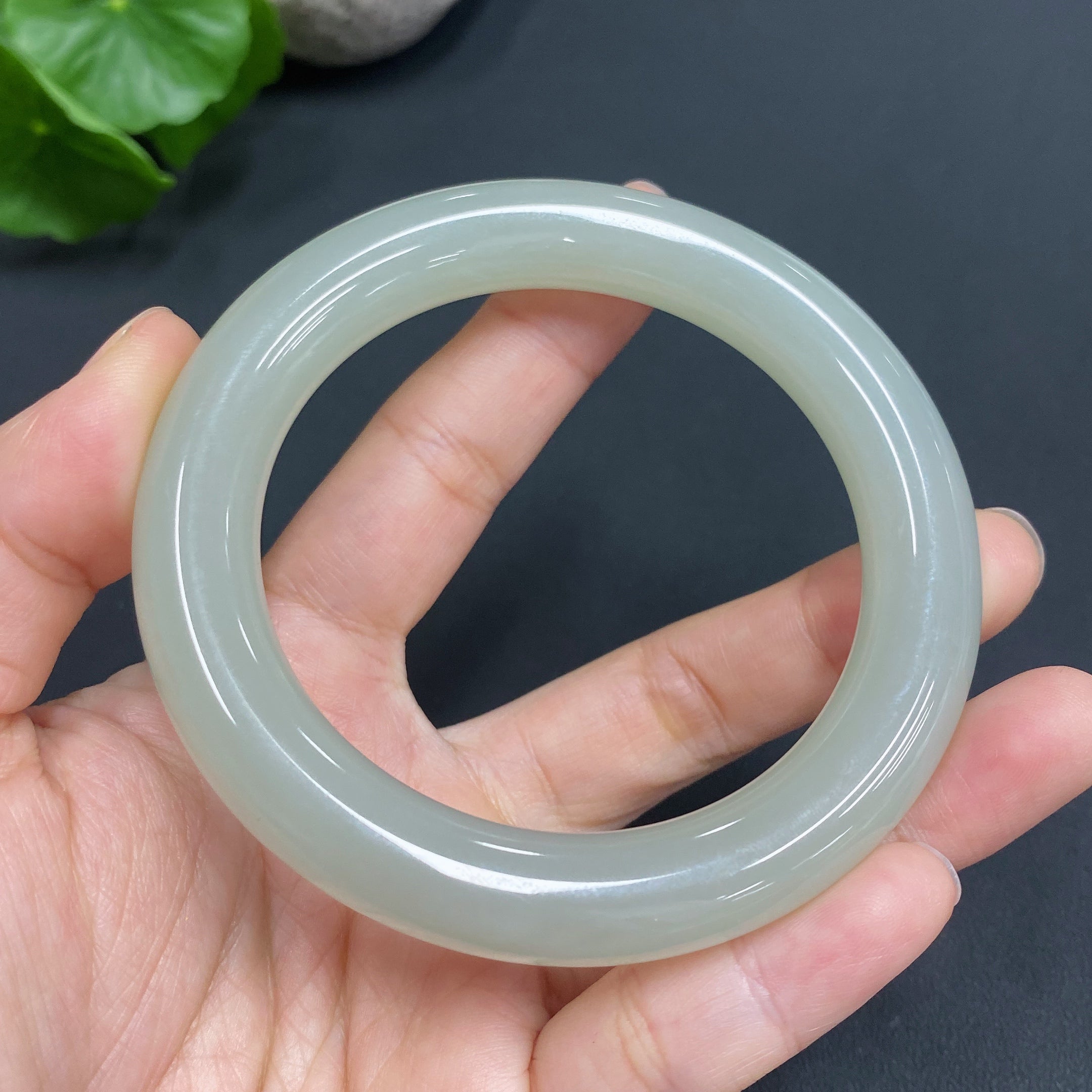 Hetian Jade Bangle Set Size 56 Total Weight Approx. 96g