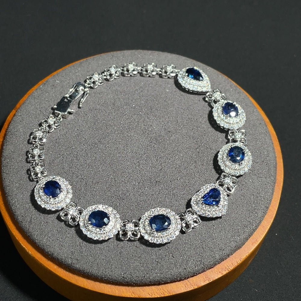 Sapphire Bracelet Non-Diamond 18K Gold