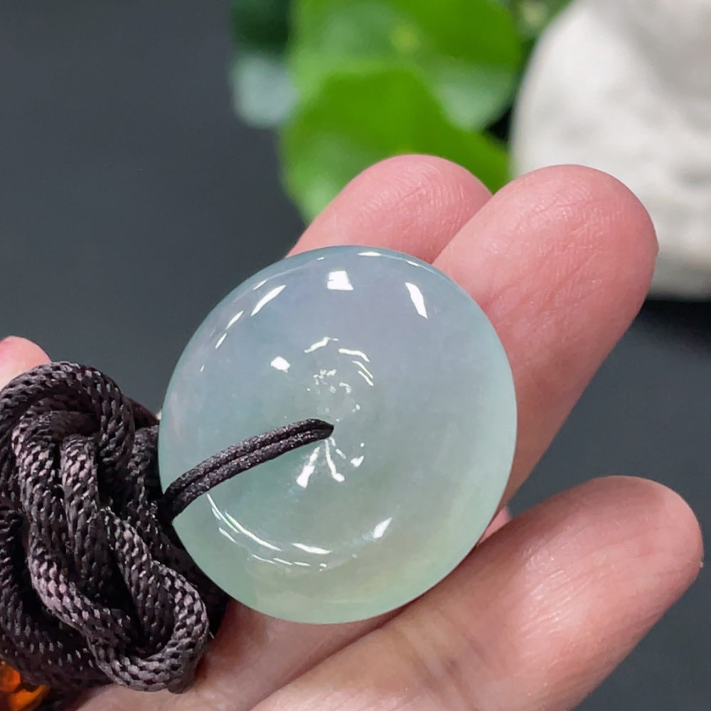 Jadeite Peace Knot Pendant with a total product weight of approximately 10.9g