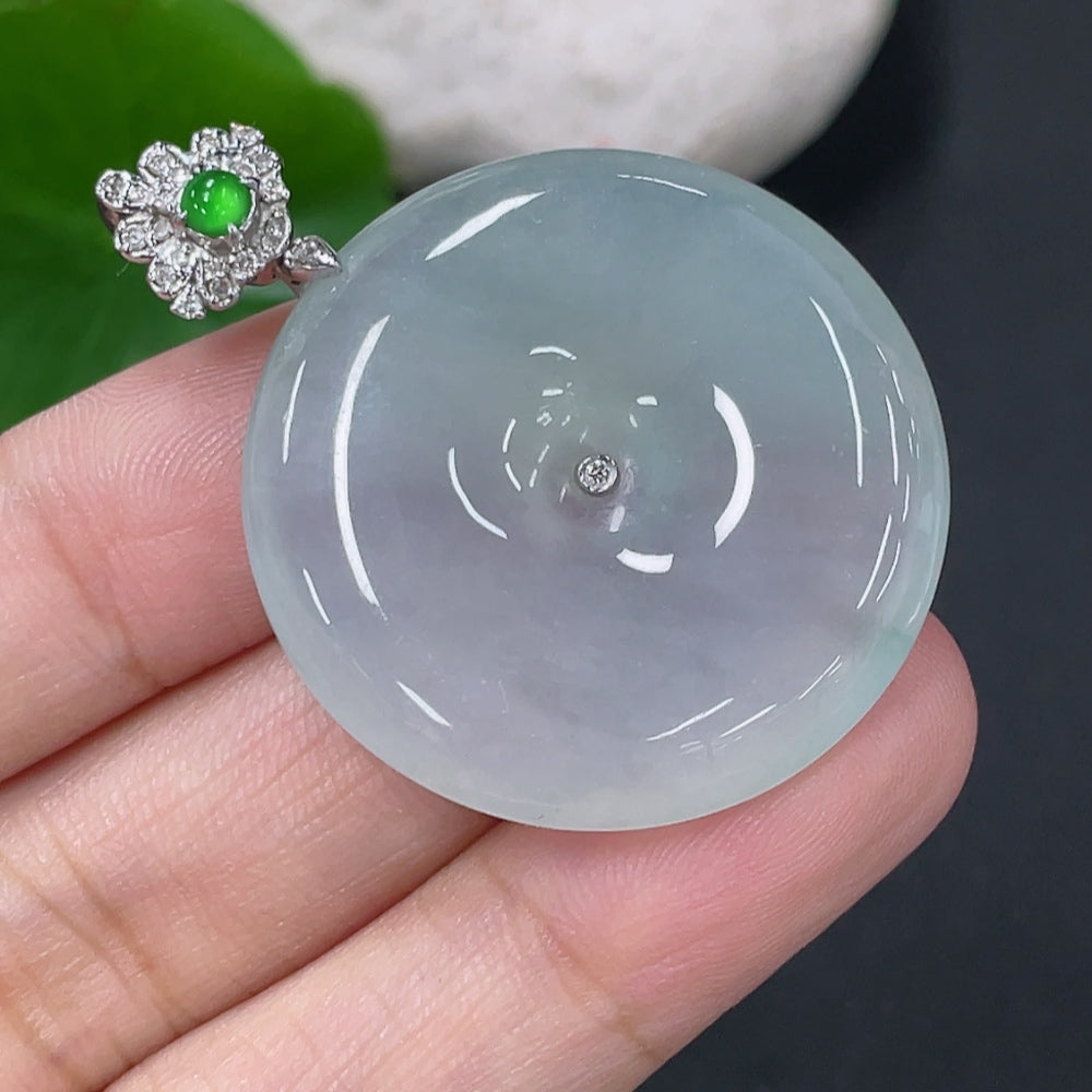 Jadeite Peace Knot Pendant Total Weight Approx. 12.2g 18k Gold Clasp Non-Diamond