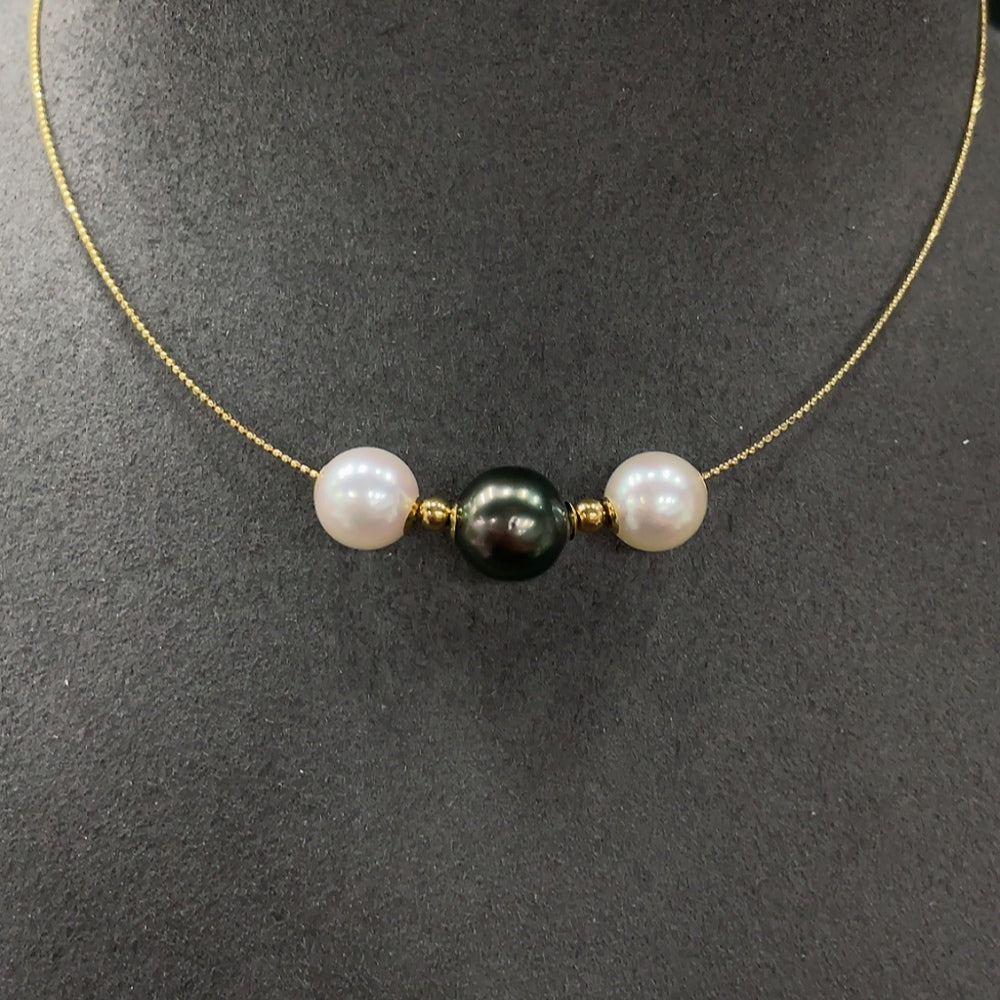 Sea Water Pearl Necklace . -10.0mm | Huiliu Certified