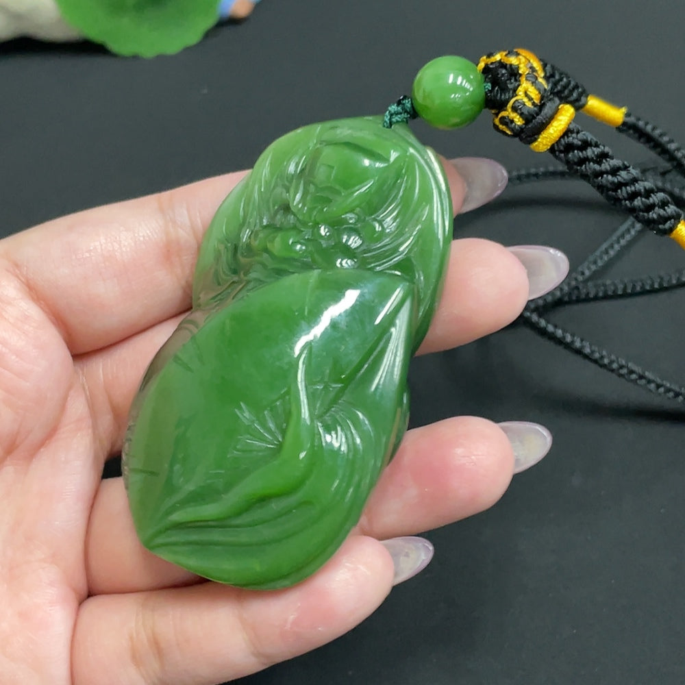 Hetian Jade Jasper Pendant Zhong Kui