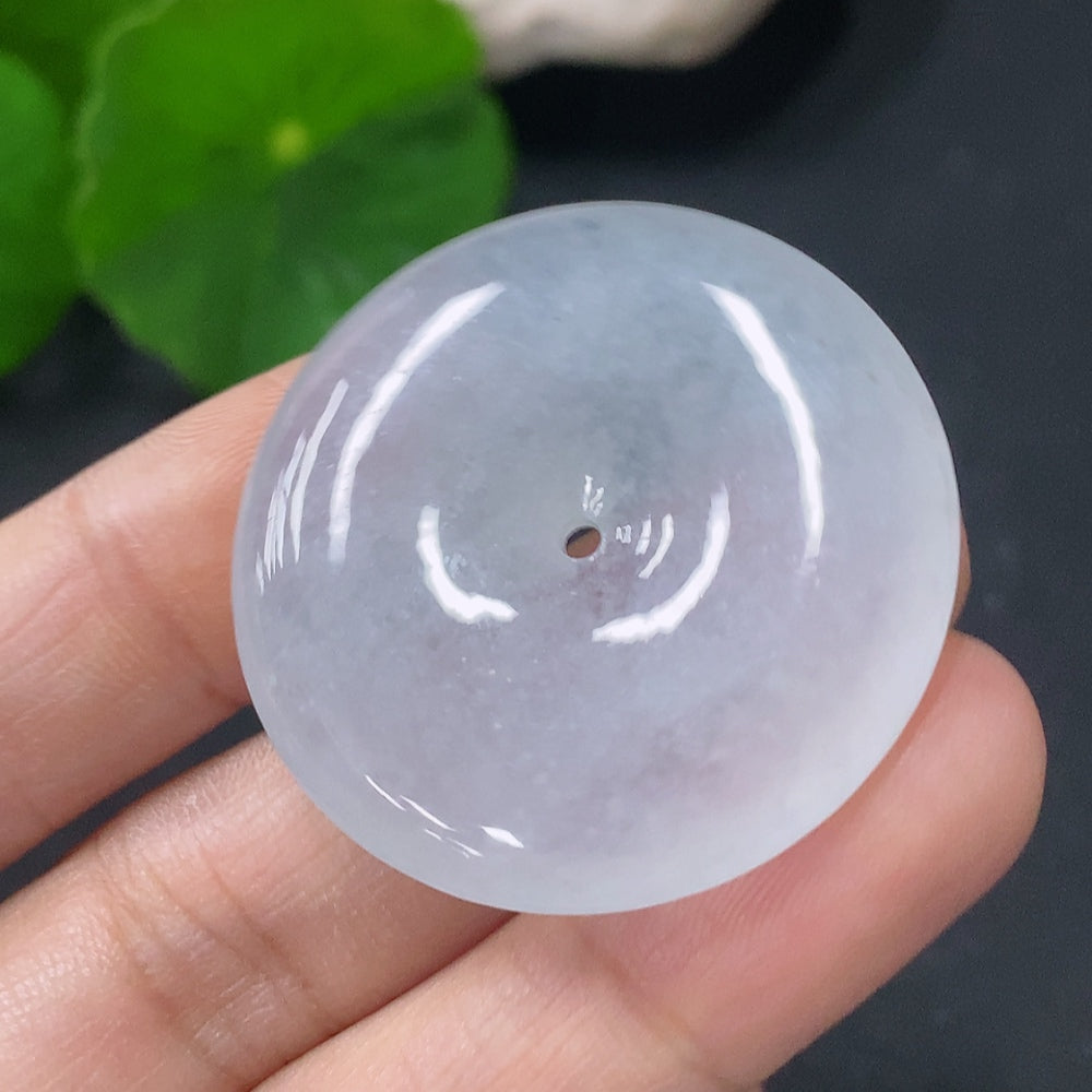 Jadeite Pendant Peace Buckle Total Weight Approximately 12.8g