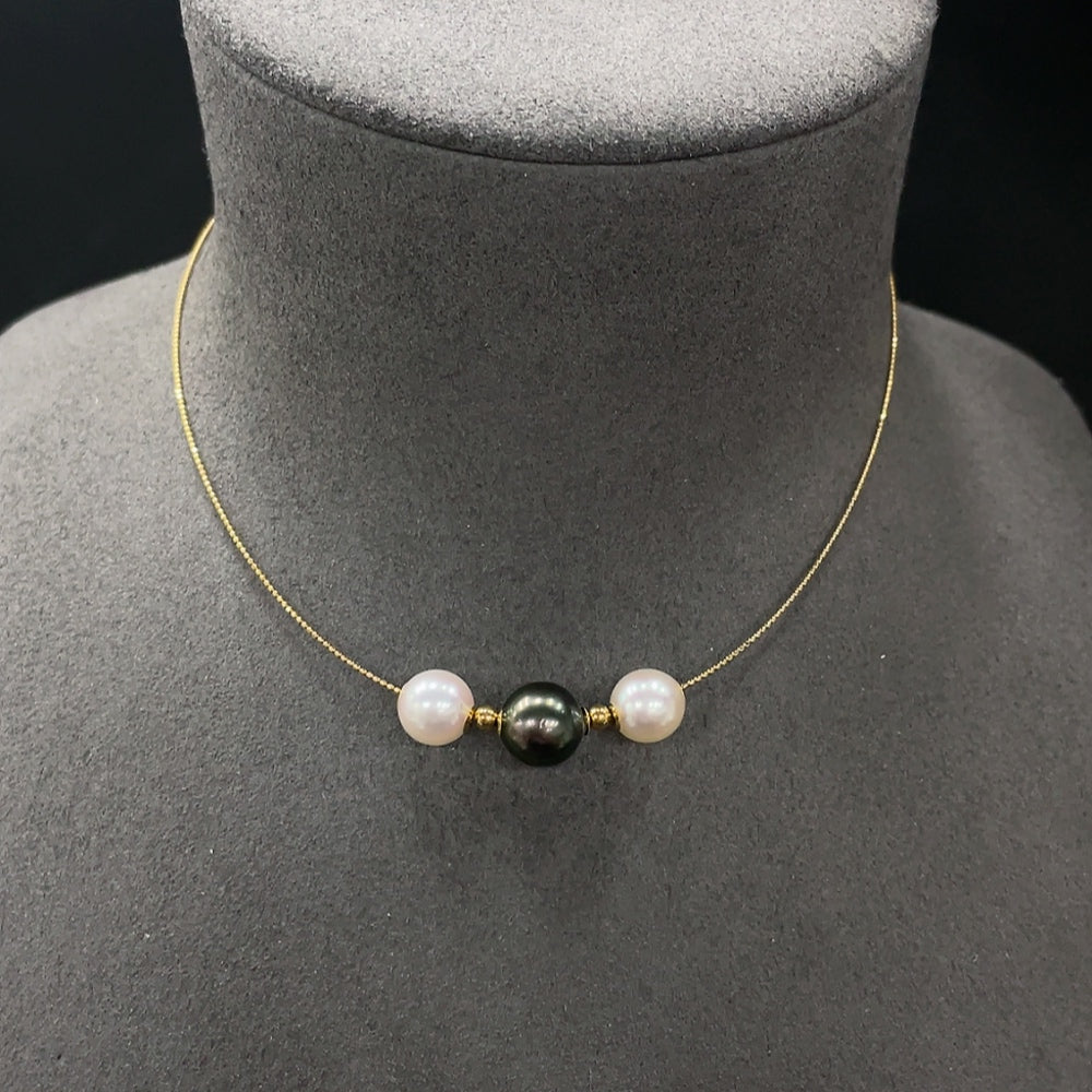 Sea Water Pearl Necklace . -10.0mm | Huiliu Certified