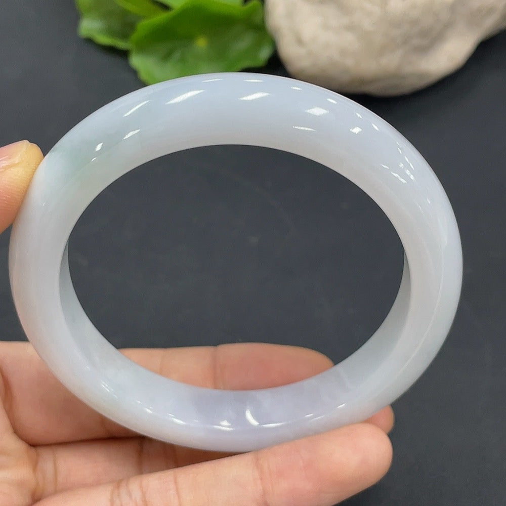 Jadeite Round Bangle | Huiliu Certified