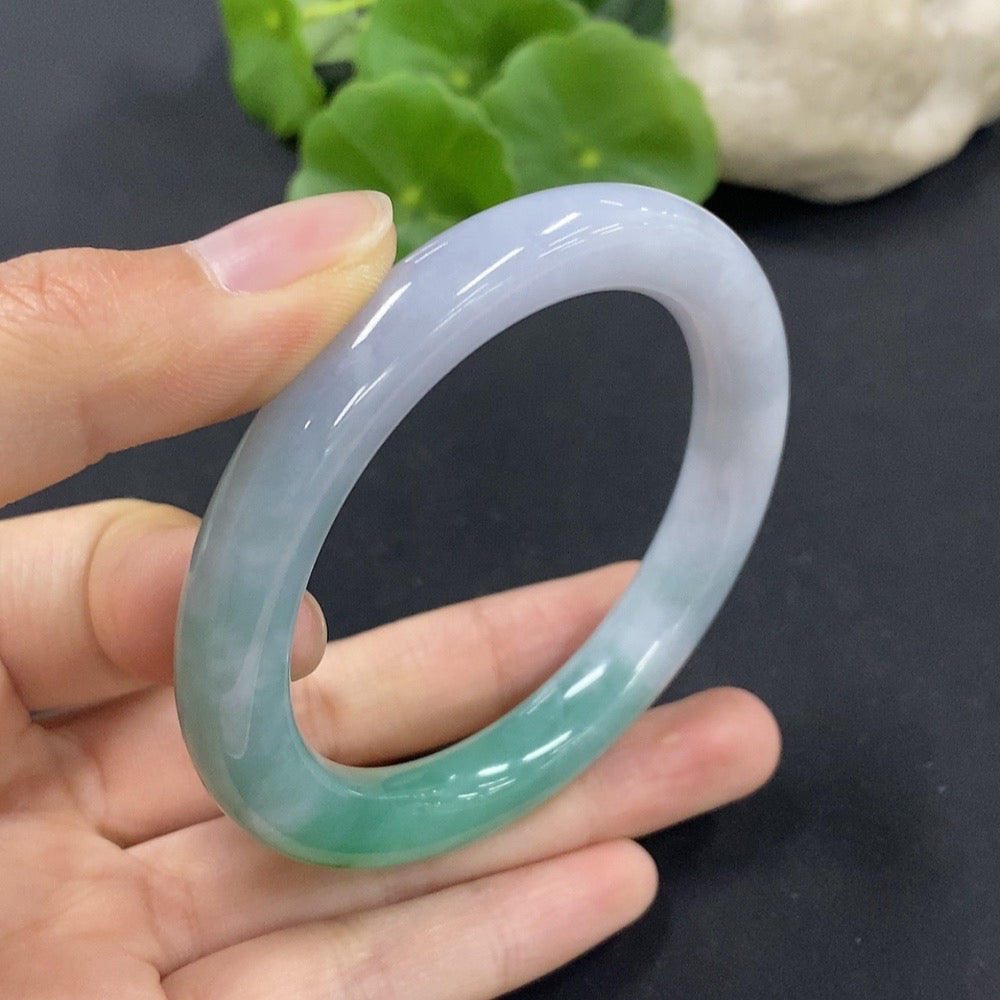 Jadeite Round Bangle Size 54.1 Total Weight Approx. 50g