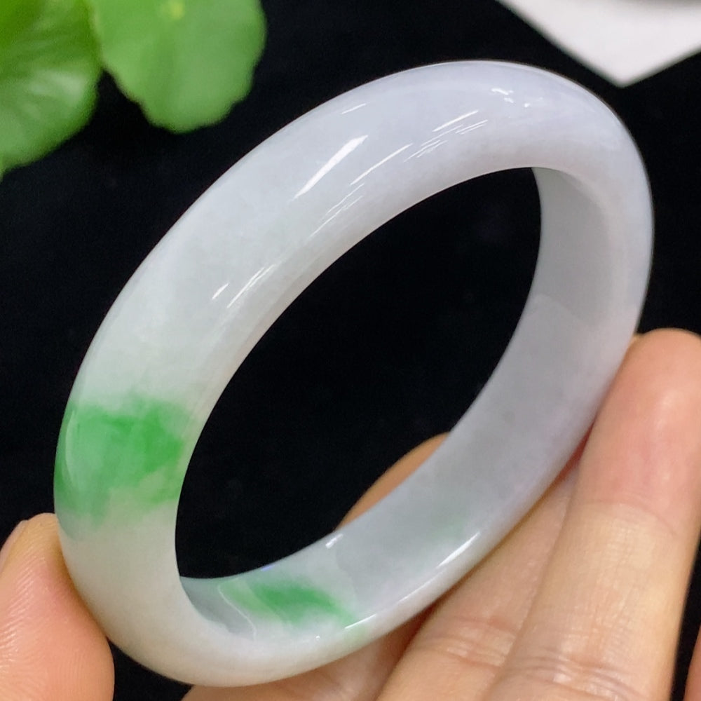 Jadeite Imperial Concubine Bracelet Total Weight Approx. 50.88g Size 55.5/Short Diameter 49