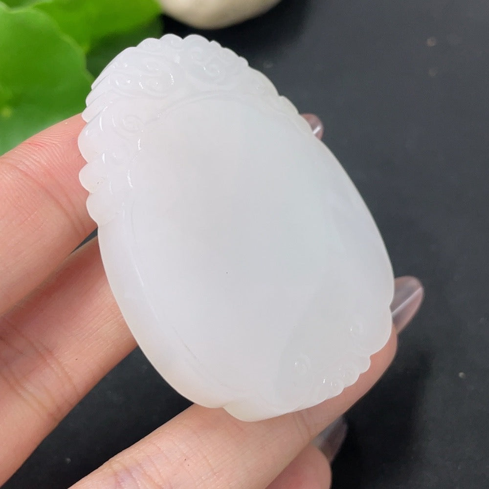 Hetian Jade Pendant Antique Plaque About | Huiliu Certified