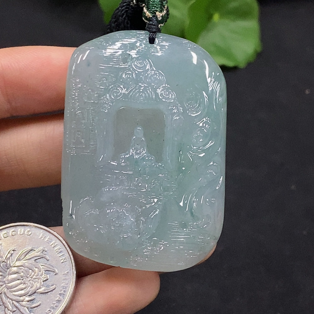 Jadeite Pendant Including Cord Total Weight Approx. 37.23g