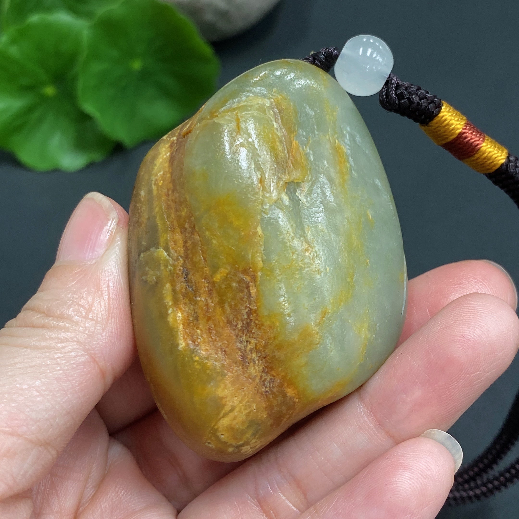Hetian Jade Seed Material Handheld Piece - Landscape