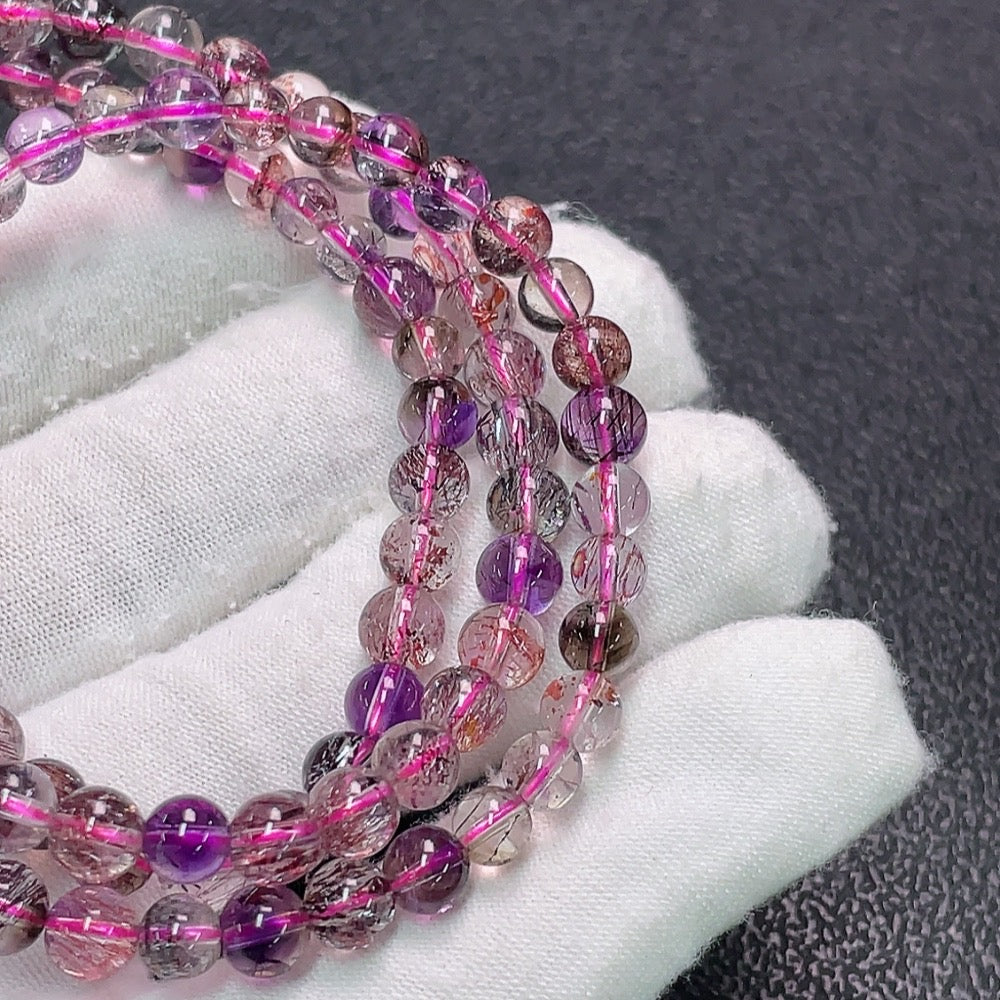 Crystal Bead Strand Total Weight Approx. 22.43g Size 5.8mm