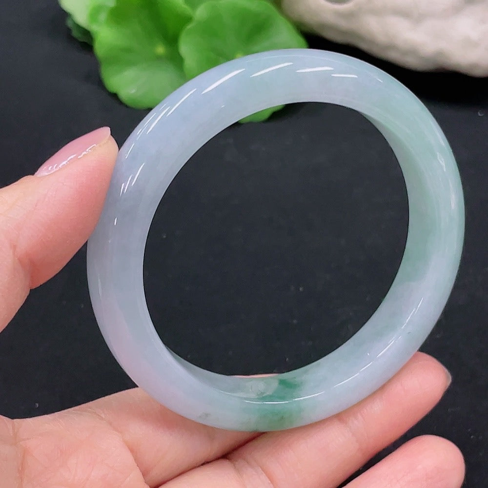 Jadeite Round Bangle Size 56.5 Total Weight 56.961g