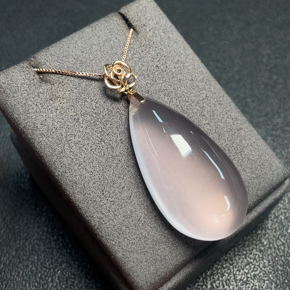 Crystal Pendant Non-Gold Chain 18K Pendant Total Weight Approx. 24.40g Including Chain