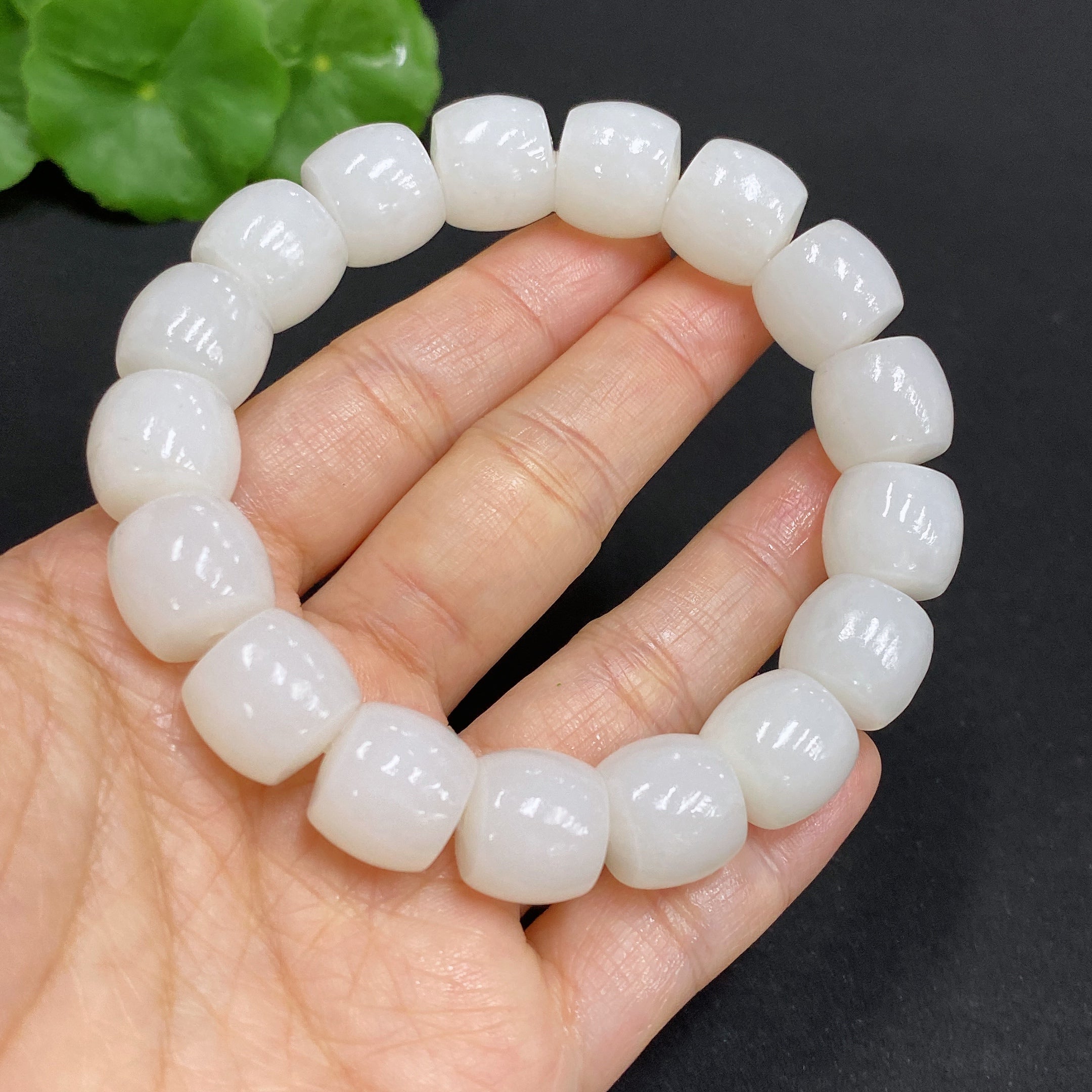 Hetian Jade Bracelet, Approx. 12.7mm, Total Weight Approx. 65.2g