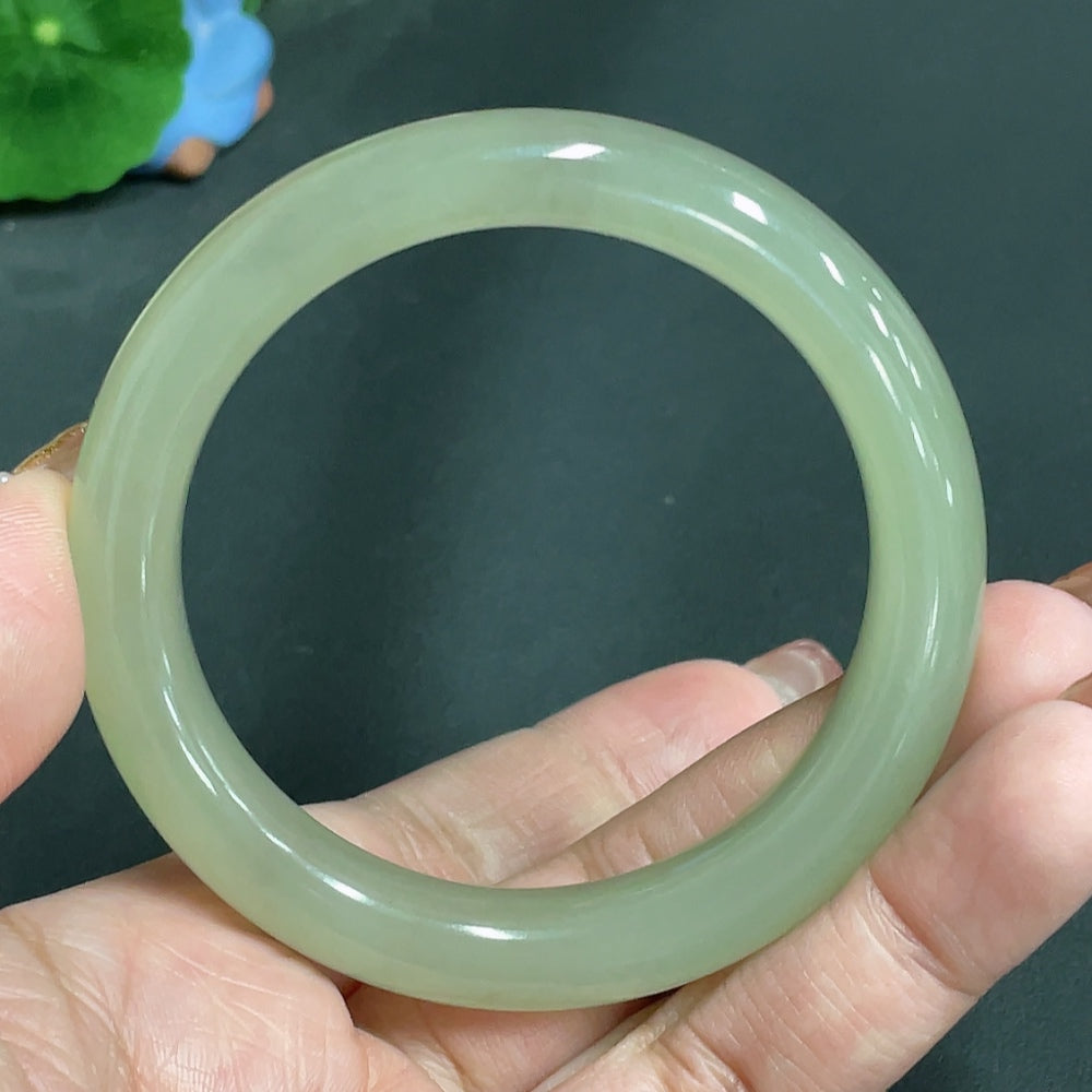 Hetian Jade Regular Bracelet Size 54.4 Total Weight Approx.48g