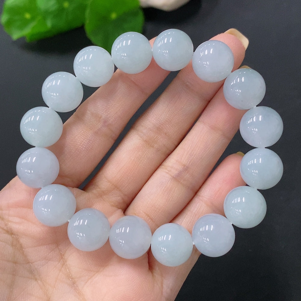 Jadeite Bracelet Maximum Bead Size Approx. 12.5mm Total Weight Approx. 52.83g