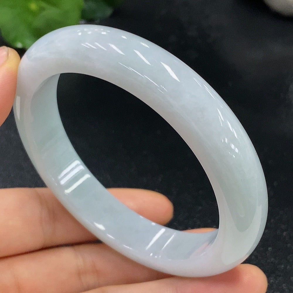 Jadeite Round Bangle | Huiliu Certified
