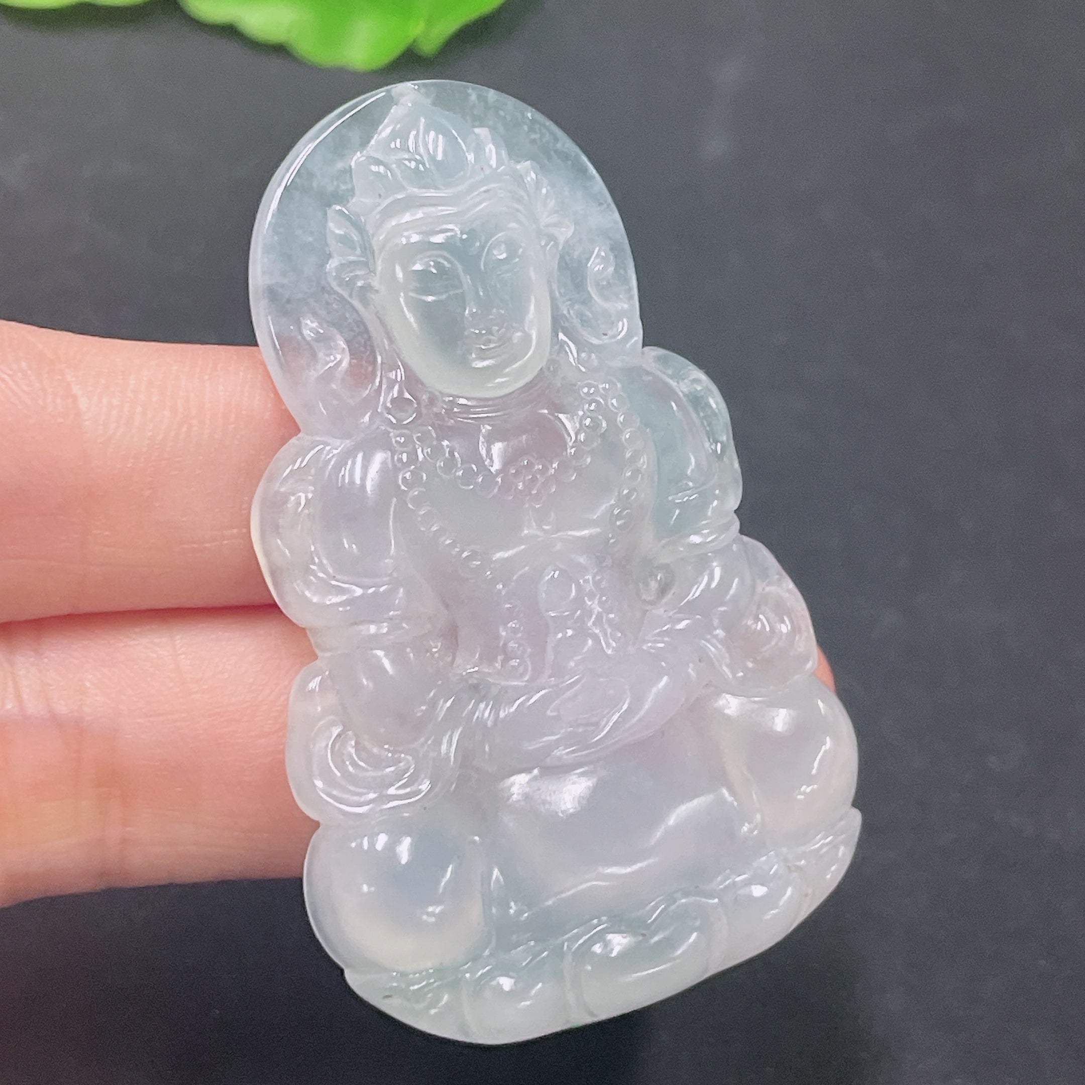 Jadeite Pendant Guanyin : . | Huiliu Certified