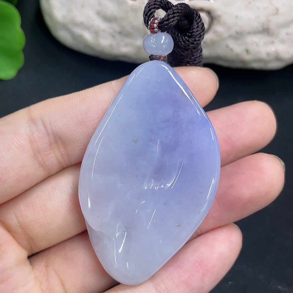 Jadeite Pendant Wu Xiang with Cord Total Weight Approx. 39.7g